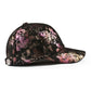 Abstract Print Genuine Leather Baseball Cap