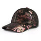 Abstract Print Genuine Leather Baseball Cap