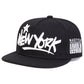 Manhattan-Bronx-Brookilin-Queens-Dark-Retro-Vintage-Men-Women-Mesh-Baseball-Hat