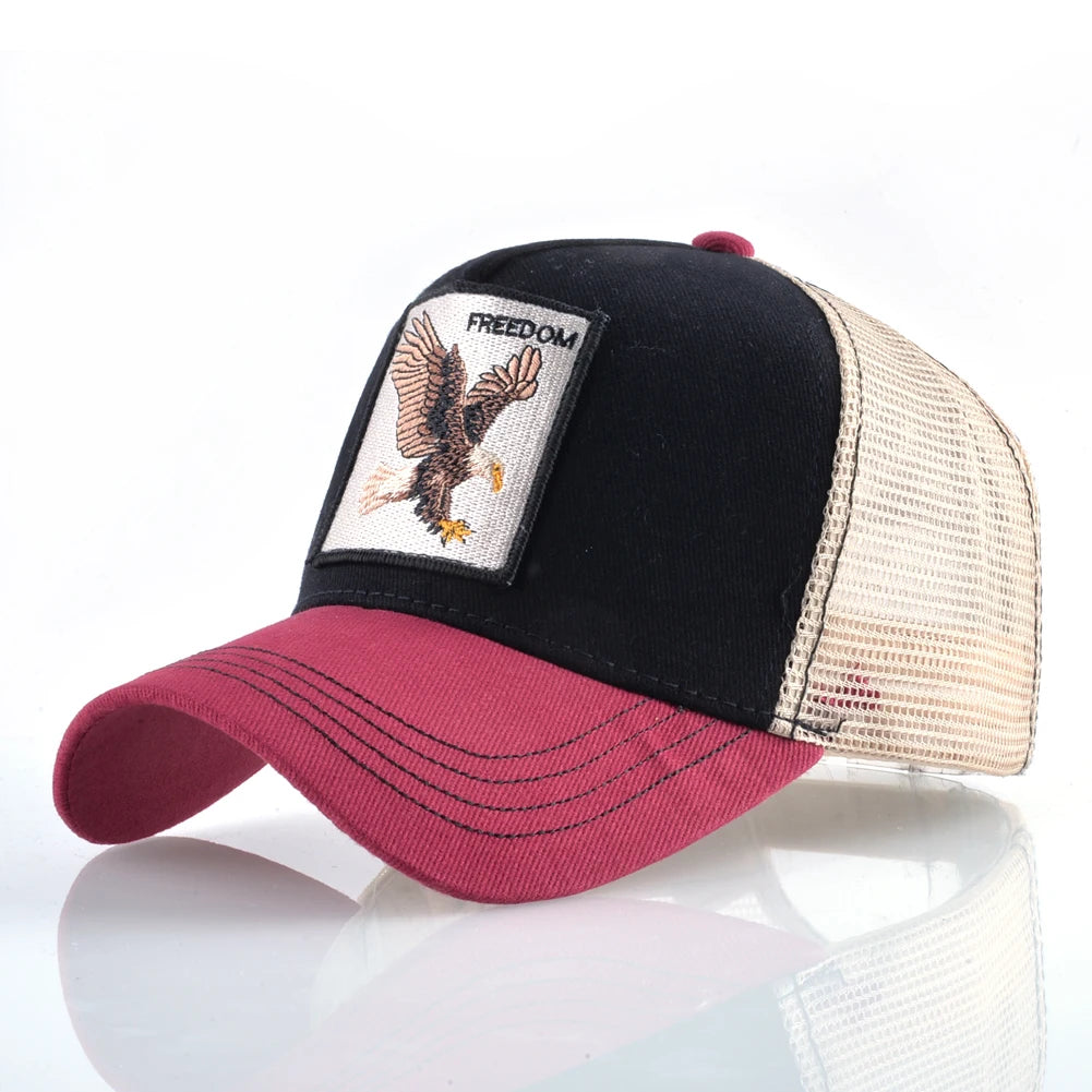 Freed-Liberated-American-Summer-Street-Men-Women-Embroidered-Plain-Sport-Baseball-Hat