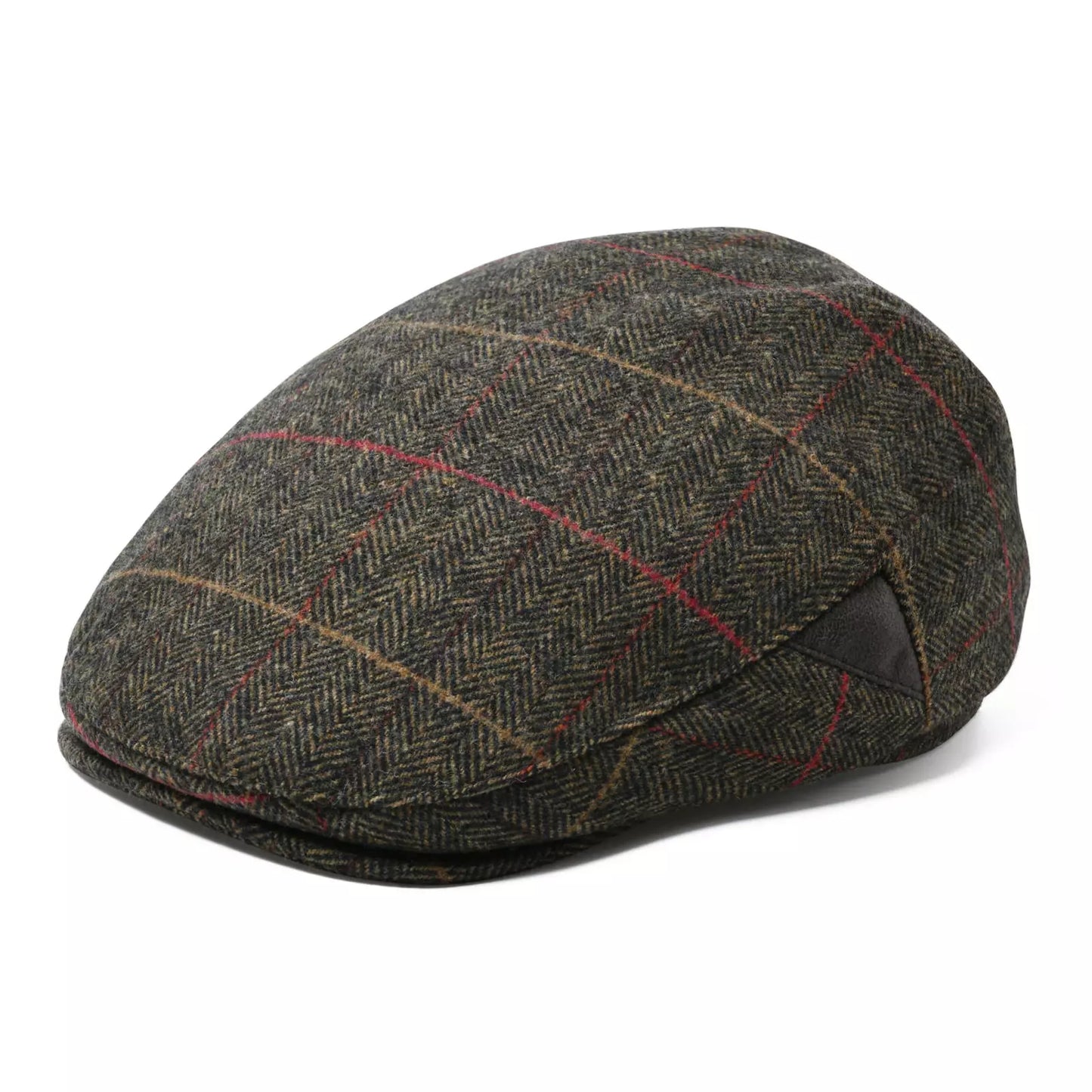 Bellevue Herringbone Wool Flat Cap