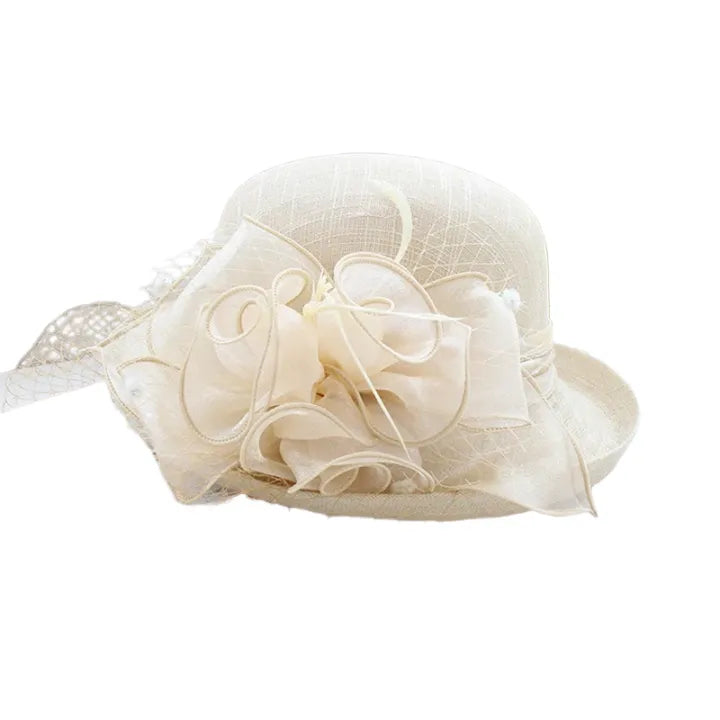 wedding-church-hat-floral-classic