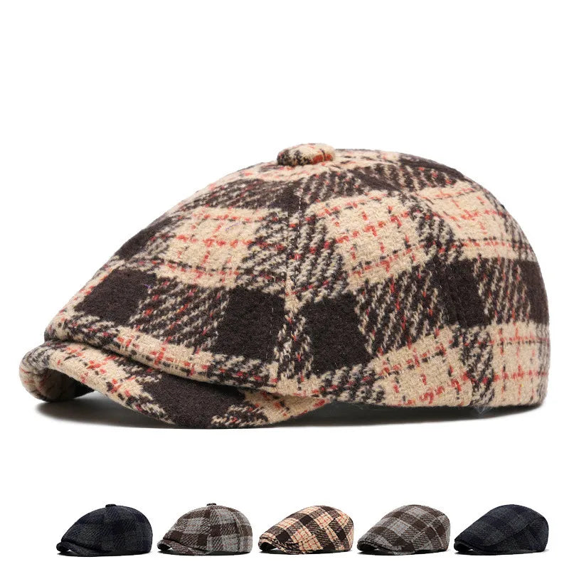 tartan-newsie-bakerboy-paperboy-cabbie-hat