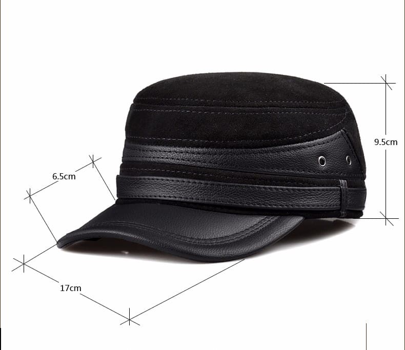 Denver Earflaps Genuine Leather Army Cap