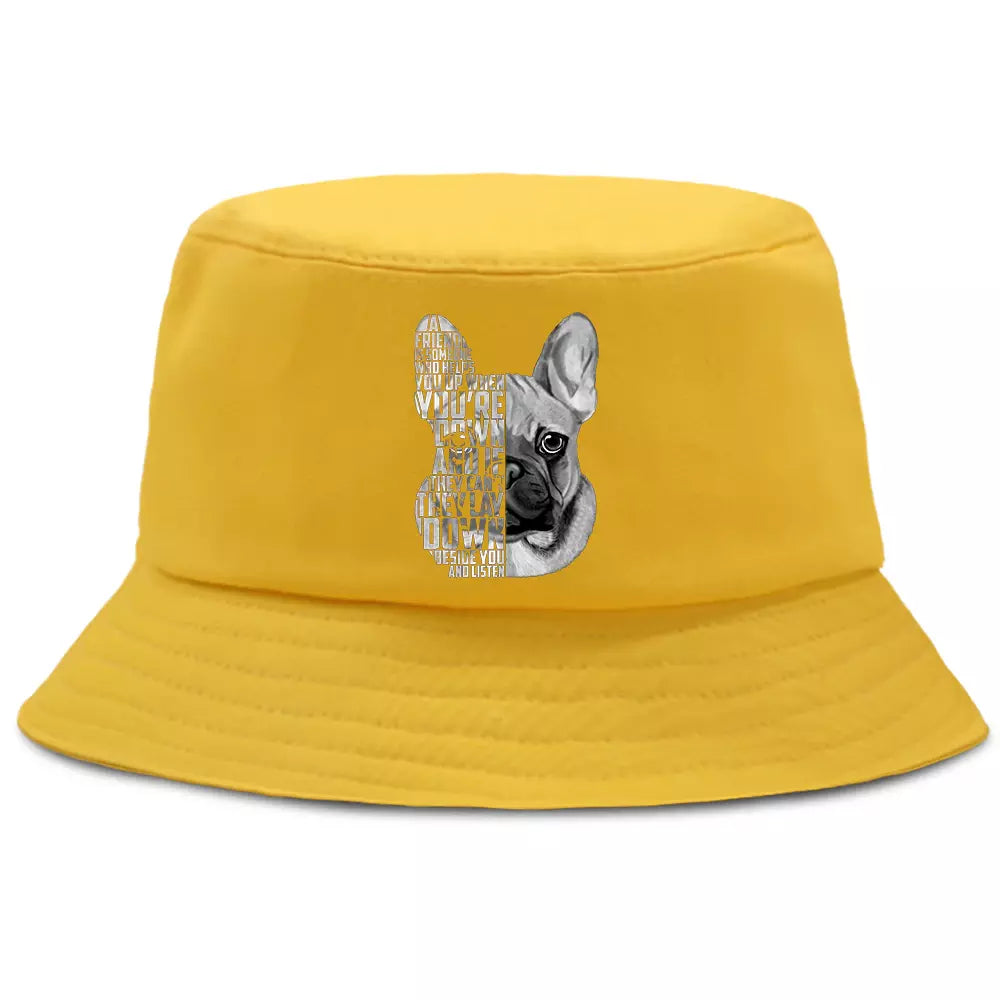 French Bulldog Bucket Hat