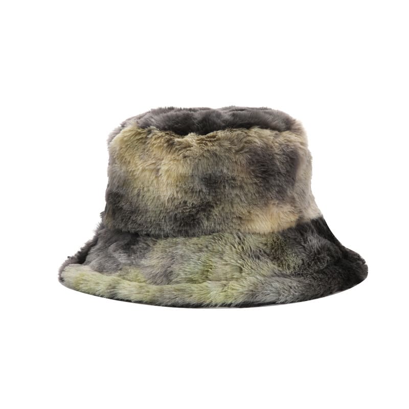 GLTR Tie-Dye Fur Bucket Hat