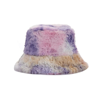 GLTR Tie-Dye Fur Bucket Hat