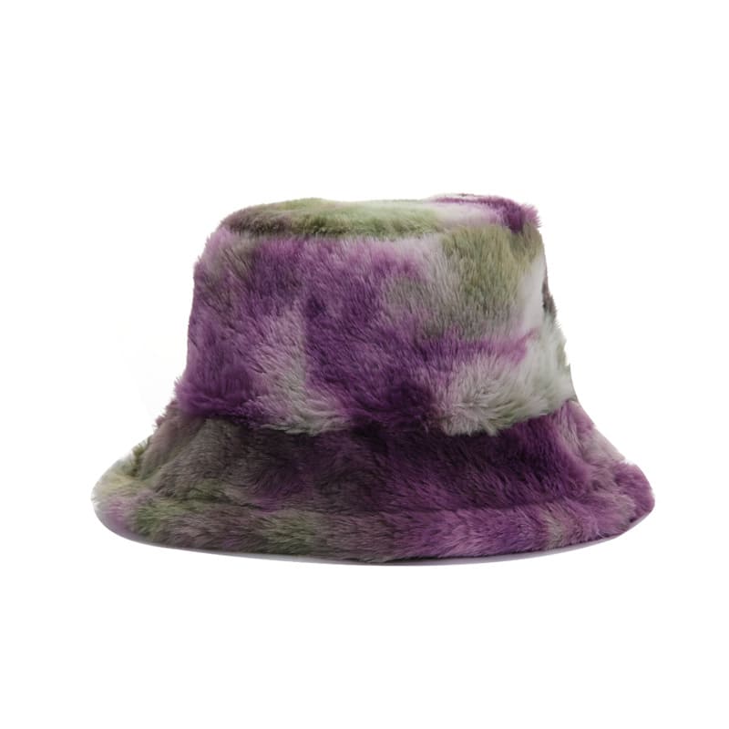 GLTR Tie-Dye Fur Bucket Hat