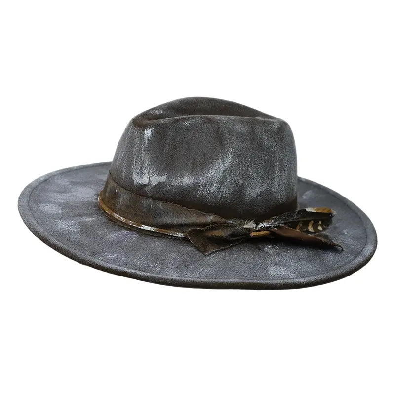 Hereford Retro Handmade Burned Fedora Hat