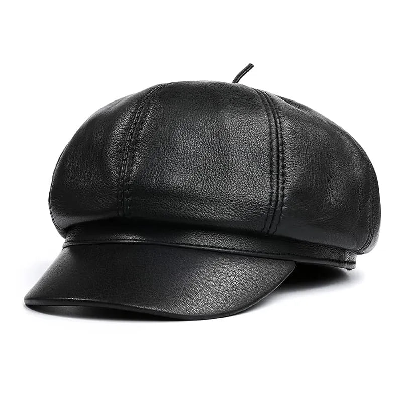 newsie-bakerboy-paperboy-cabbie-hat-pure-authentic-leather