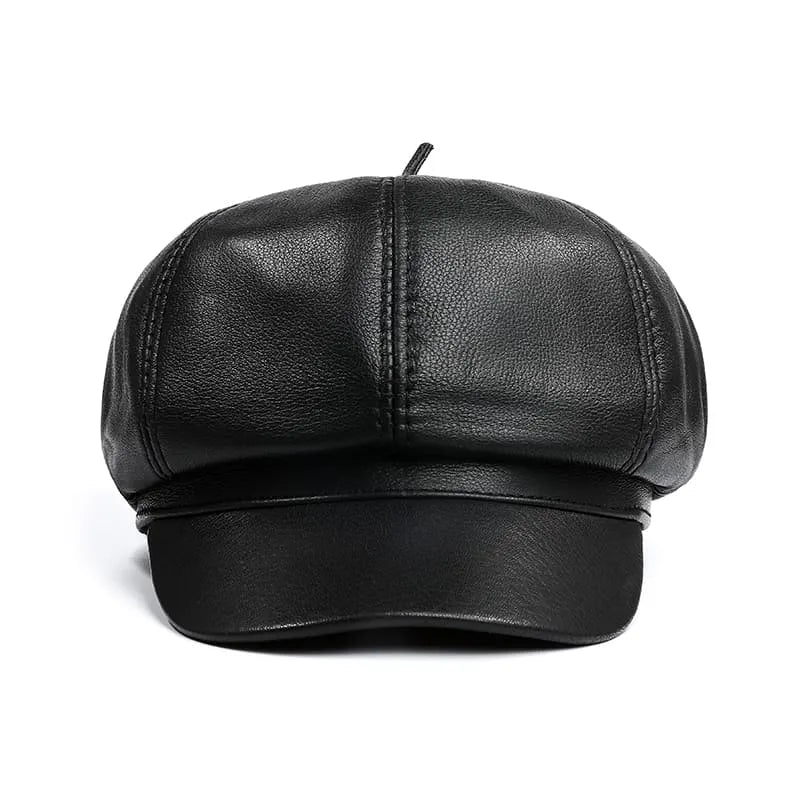 newsie-bakerboy-paperboy-cabbie-hat-pure-authentic-leather