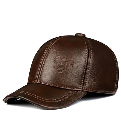 hat-pure-authentic-cowhide-leather-winter