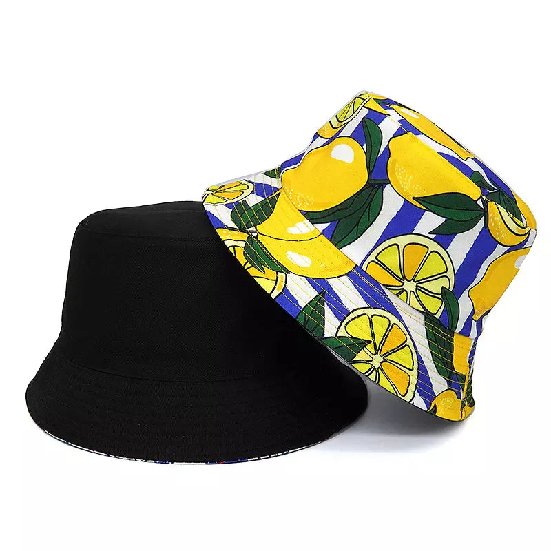 Lemons Reversible Bucket Hat