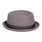 Lucca Gray Wool Fedora Hat