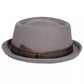 Lucca Gray Wool Fedora Hat