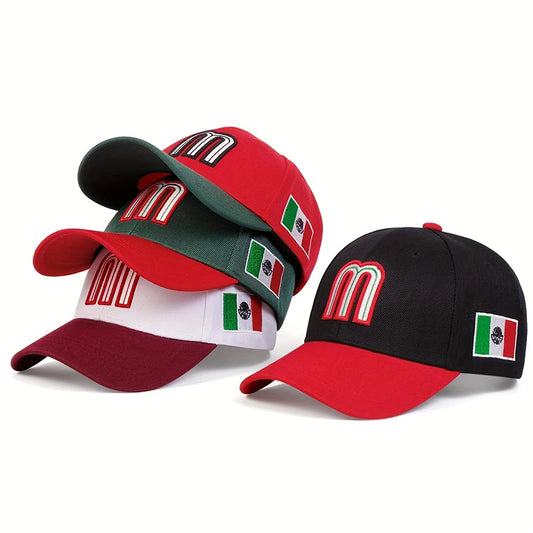 National-Mex-Latam-Summer-Urban-Street-Men-Women-Embroidered-Plain-Sport-Baseball-Hat