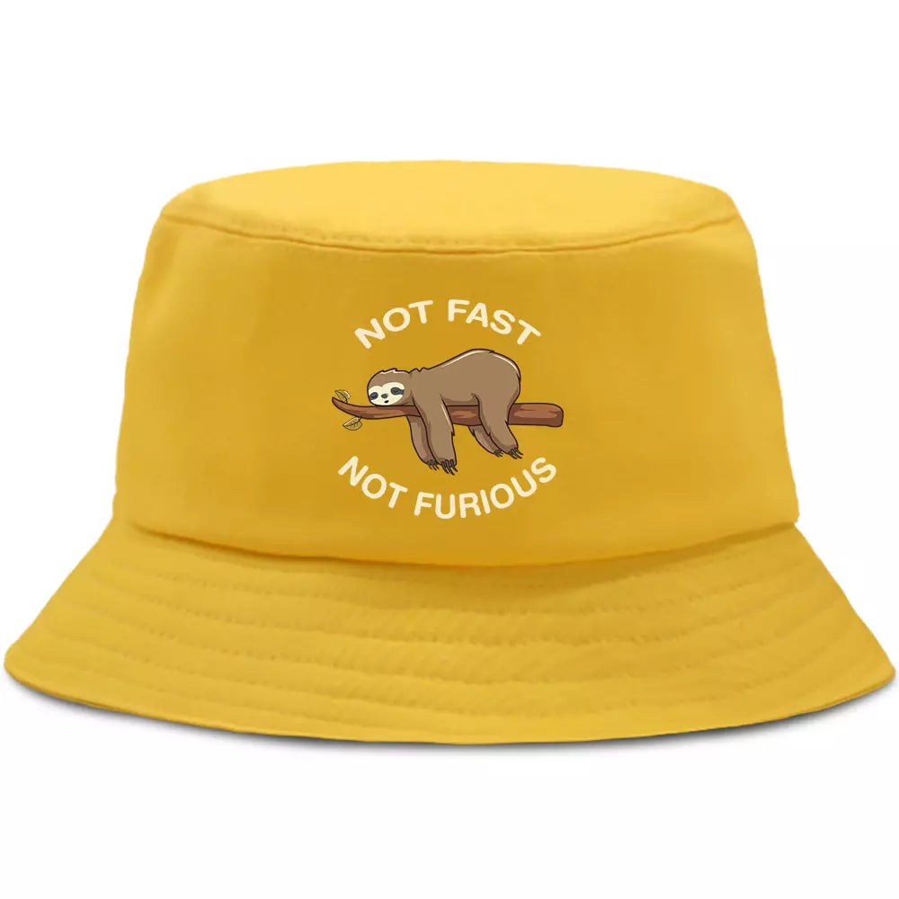 Not Fast Not Furious Cotton Bucket Hat