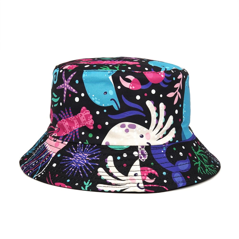 Ocean Cartoons Reversible Bucket Hat