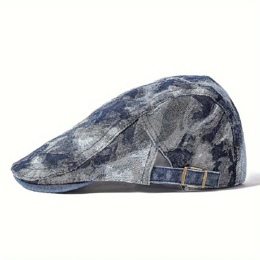 Streaked-Drawn-Summer-Casual-Men-Women-Breathable-Duckbill-Ivy-Gatsby-Cabbie-Paddy-Hat