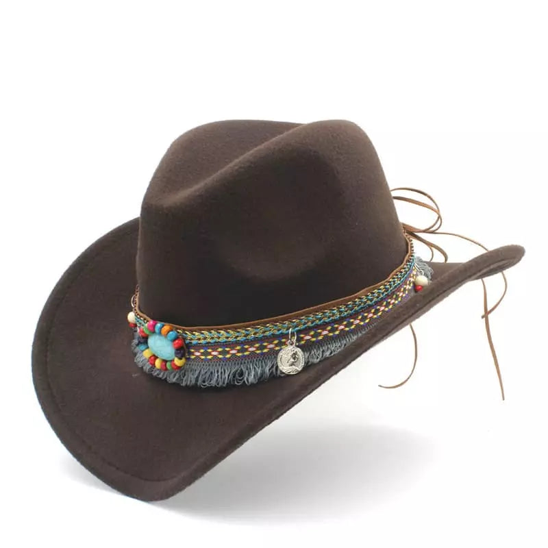 western-hat-tribal-belt-native-vintage