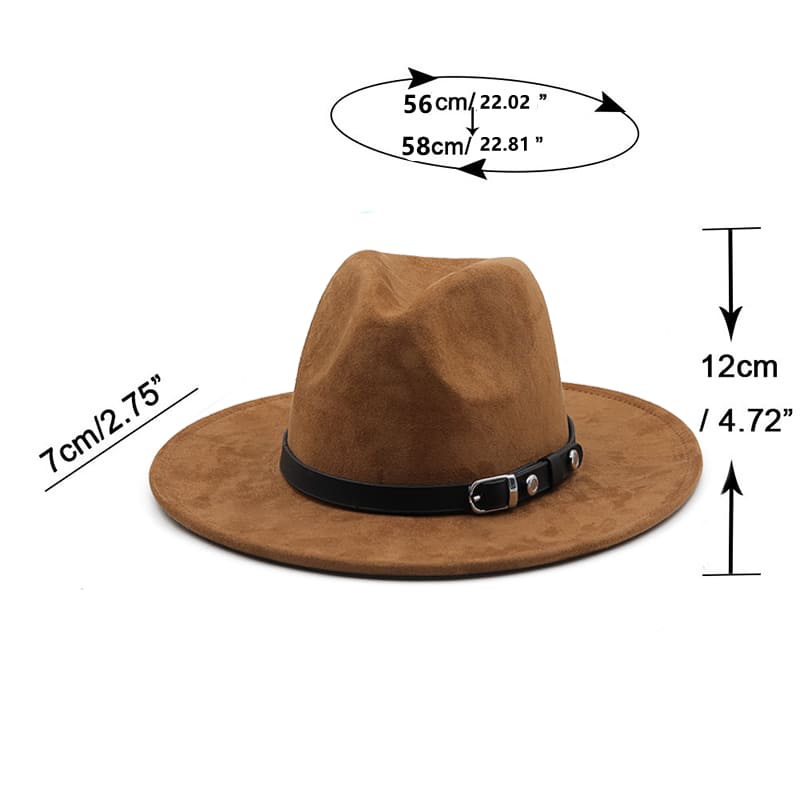 Rockville Suede Fedora Hat