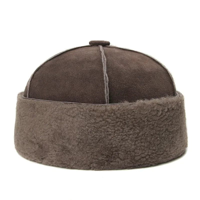 brimless-hat-winter-warm-fur-sheepskin