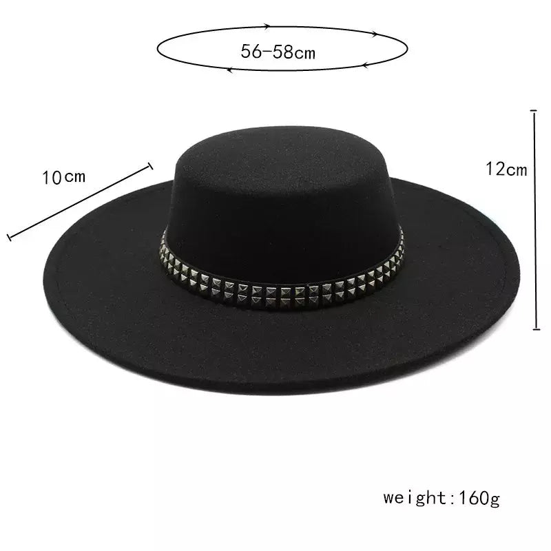 classic-metal-belt-retro-wide-brim-porkpie