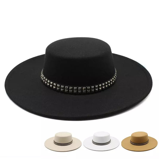 classic-metal-belt-retro-wide-brim-porkpie