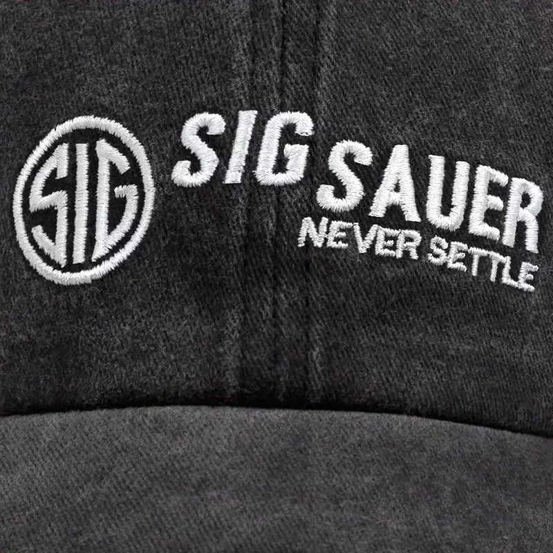 Sig Sauer Never Settle Baseball Cap