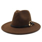 Silver Ring Cotton Fedora Hat