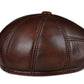 Stanley Earflaps Genuine Leather Flat Cap