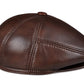 Stanley Earflaps Genuine Leather Flat Cap