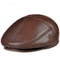 Stanley Earflaps Genuine Leather Flat Cap