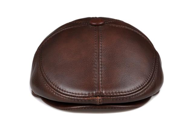 Stanley Earflaps Genuine Leather Flat Cap