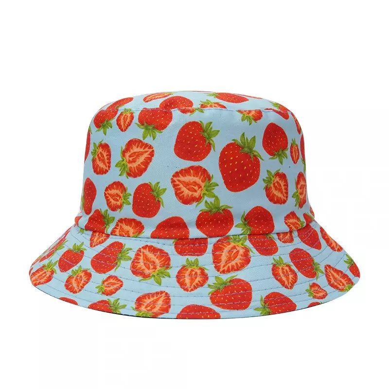 Strawberries Reversible Bucket Hat – Ghelter