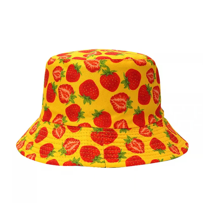 Strawberries Reversible Bucket Hat – Ghelter