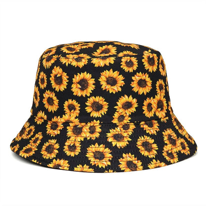 Sunflowers Reversible Bucket Hat