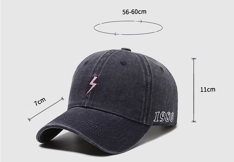 The Lightning Denim Baseball Cap