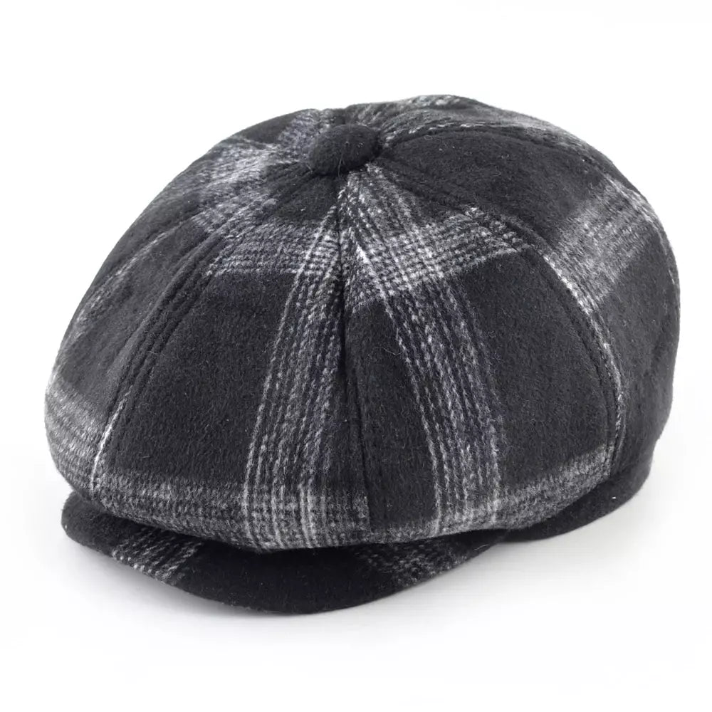 newsie-bakerboy-paperboy-cabbie-hat-plaid-men-women-winter