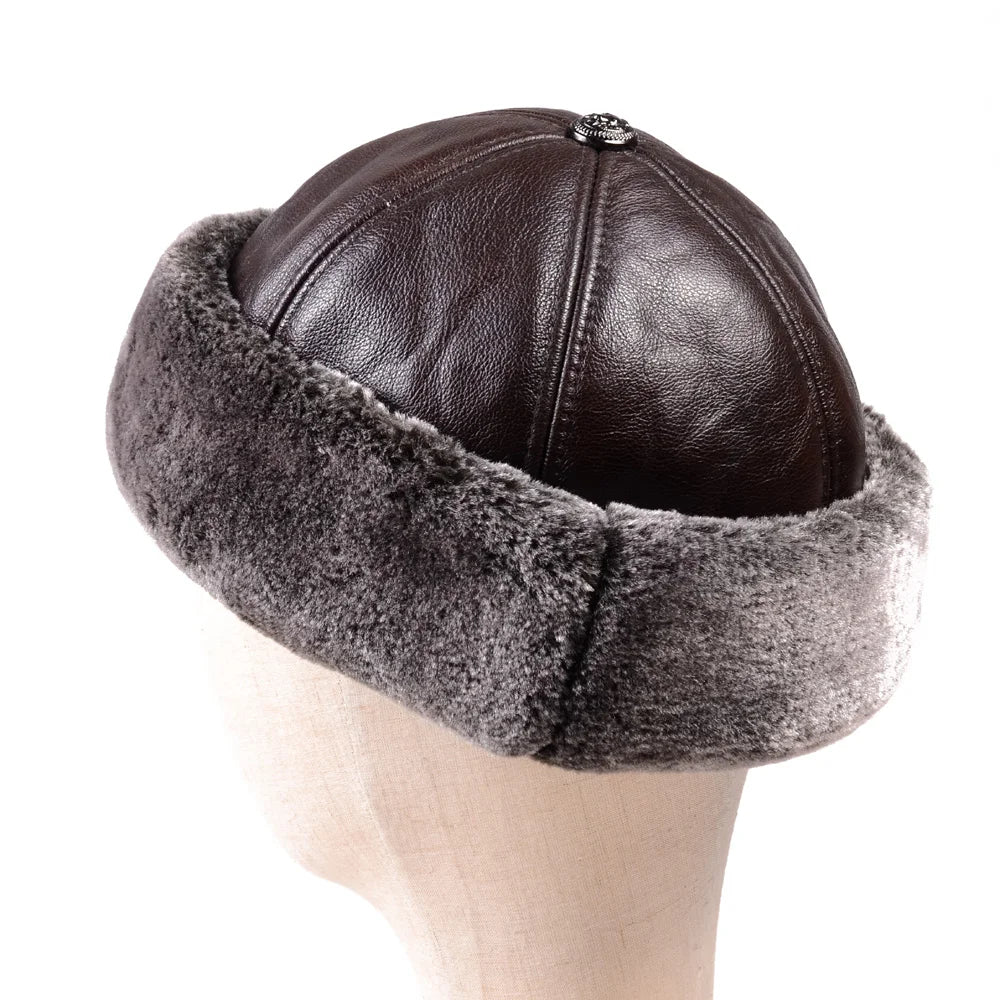 warm-classic-brimless-hat-sheepskin