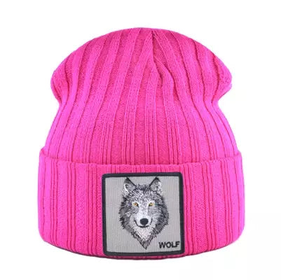 Wolf Knitted Beanie