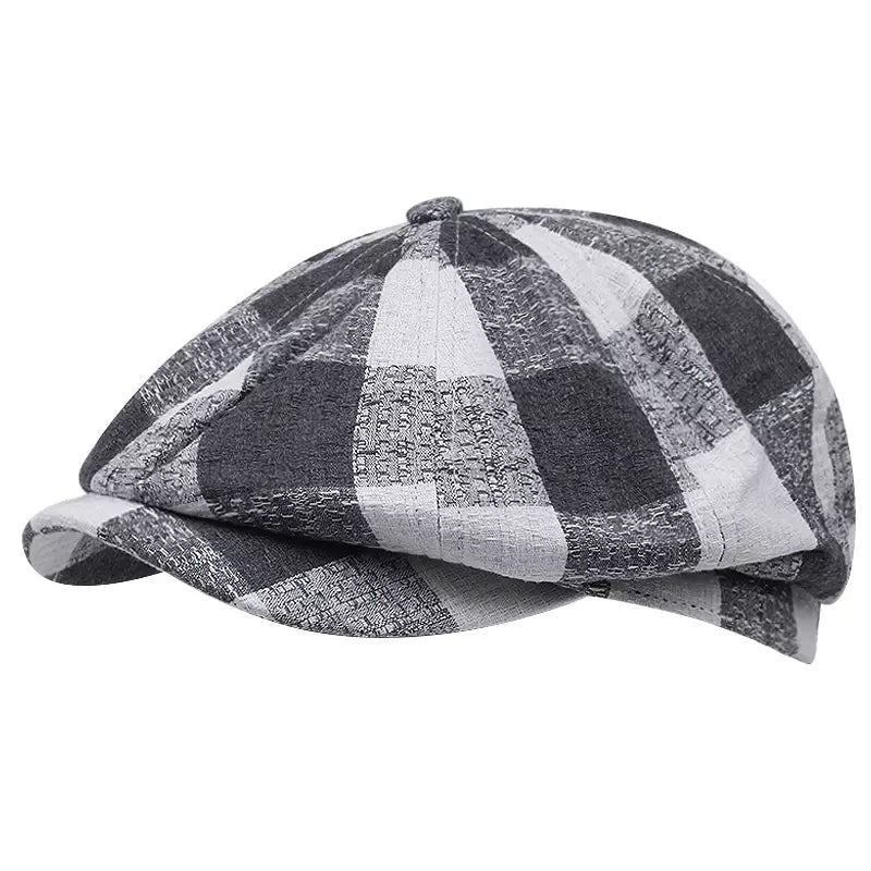 vintage-retro-men-plaid-newsie-8-panels-bakeboy-hat