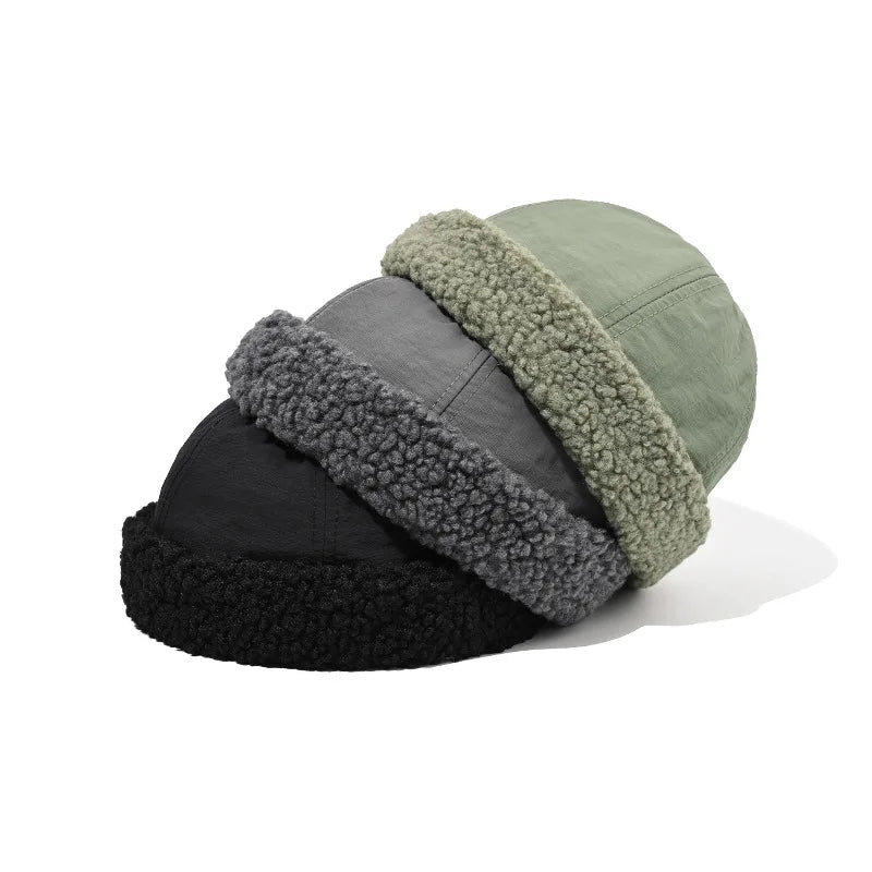 Warm-Men-Women-Cotton-Brimless-Hat