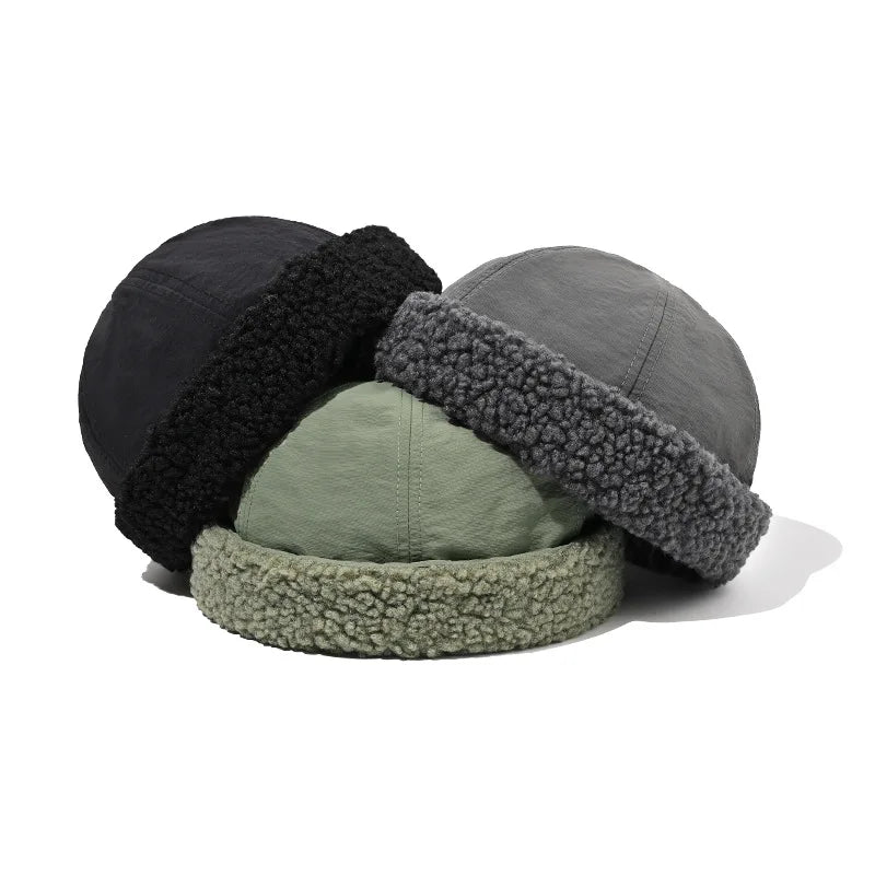 Warm-Men-Women-Cotton-Brimless-Hat