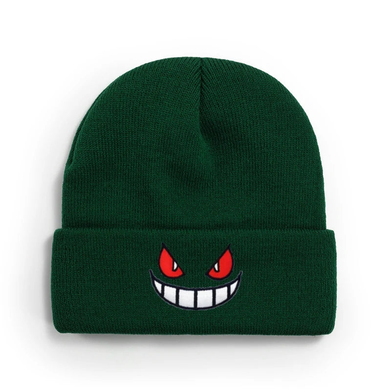 Anime-AdventureTime-Pokemon-Scary-Warm-Winter-Street-Men-Women-Striped-Vintage-Retro-Brimless-Hat