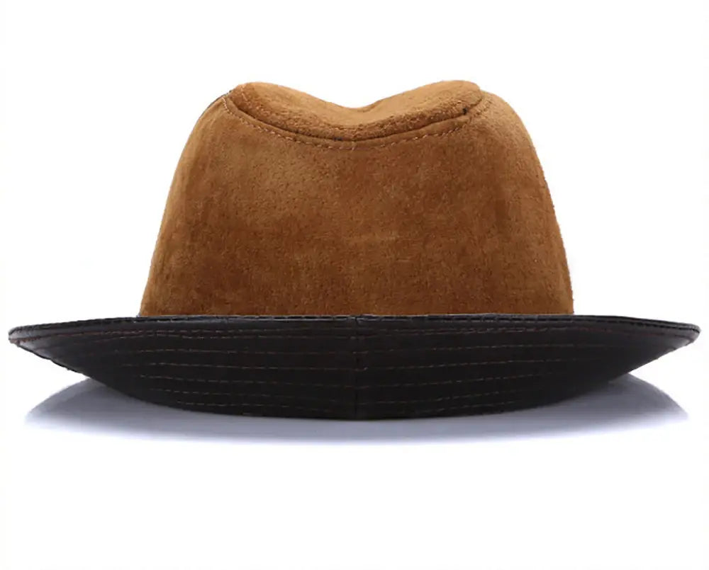 Vintage-Sheepskin-Fedora-Hat