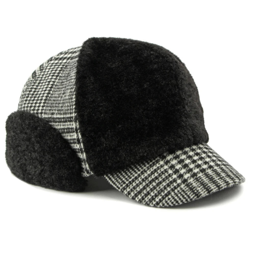 men-women-autumn-tartan-plain-furry-fuzzy-hat