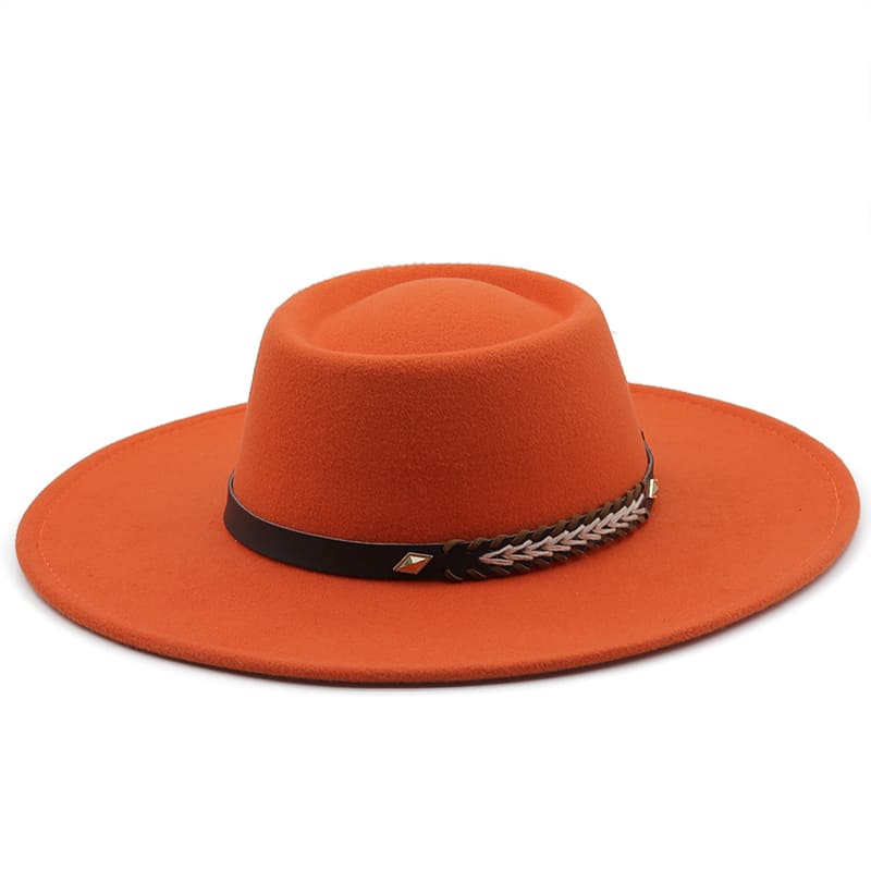 Pork pie hat with wide brim online