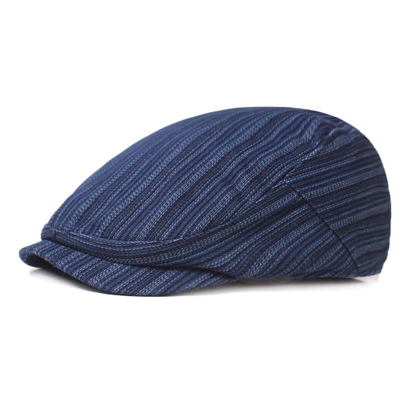 Bohem Blue Striped Flat Cap | Limited Edition – Ghelter