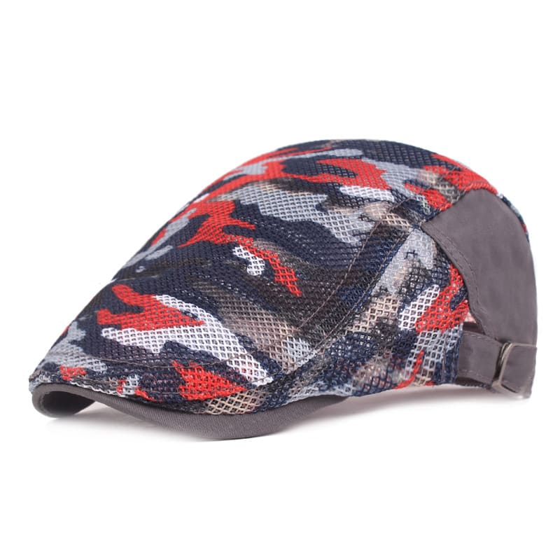 Camouflage Mesh Flat Cap